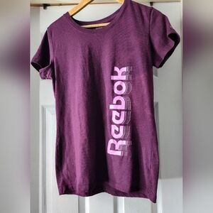 Reebok purple with pink lettering T-shirt size Medium
